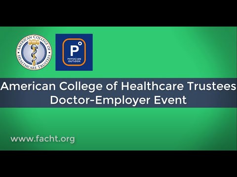 Schuessler speaks at American College of Healthcare Trustees Employer – Doctor Reception