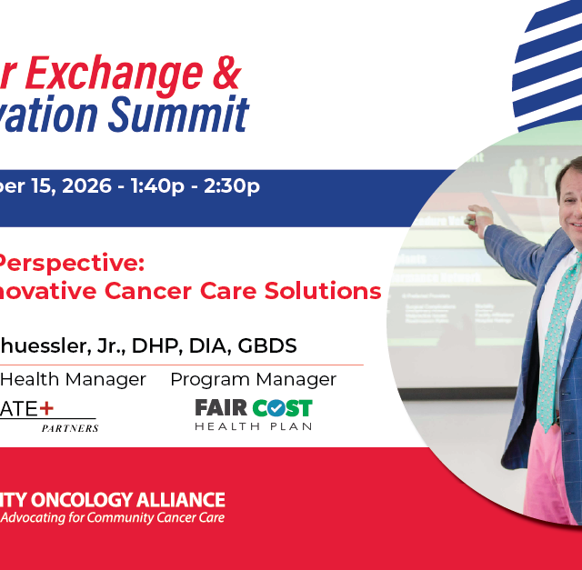 Carl Schuessler to participate on panel:  The Employer Perspective: Investing in Innovative Cancer Care Solutions